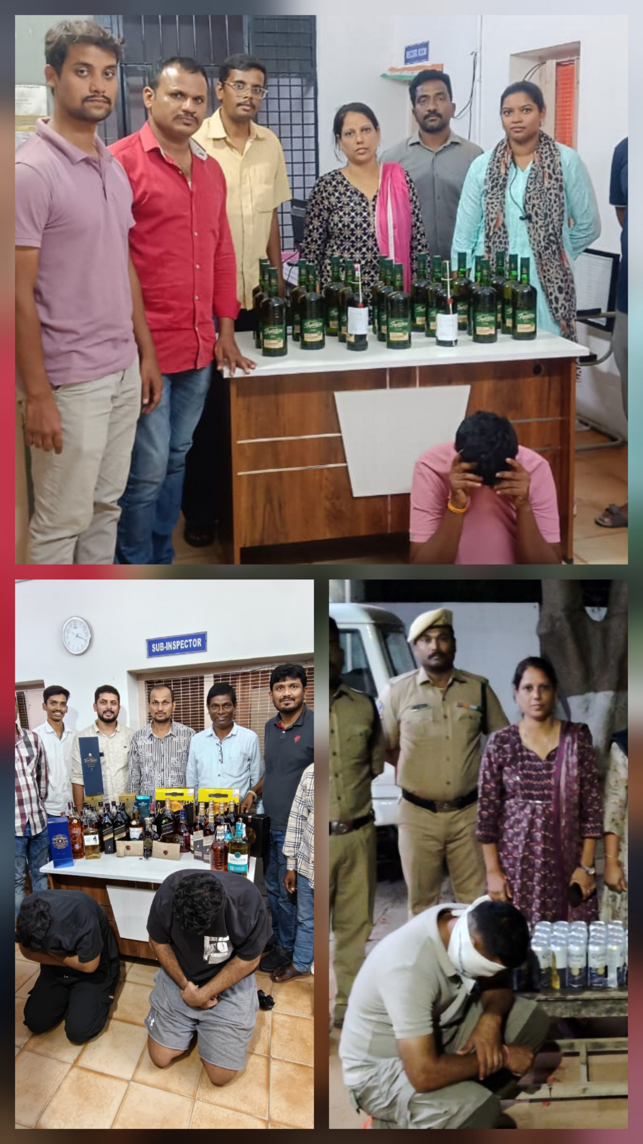 సిటీలో పలుచోట్ల ఎక్సైజ్ దాడి.. నా పెయిడ్ లిక్కర్ స్వాధీనం..