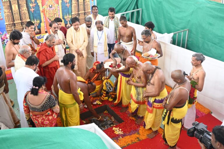 ఖమ్మంలో శ్రీవారి ఆలయ నిర్మాణం ప్రారంభం